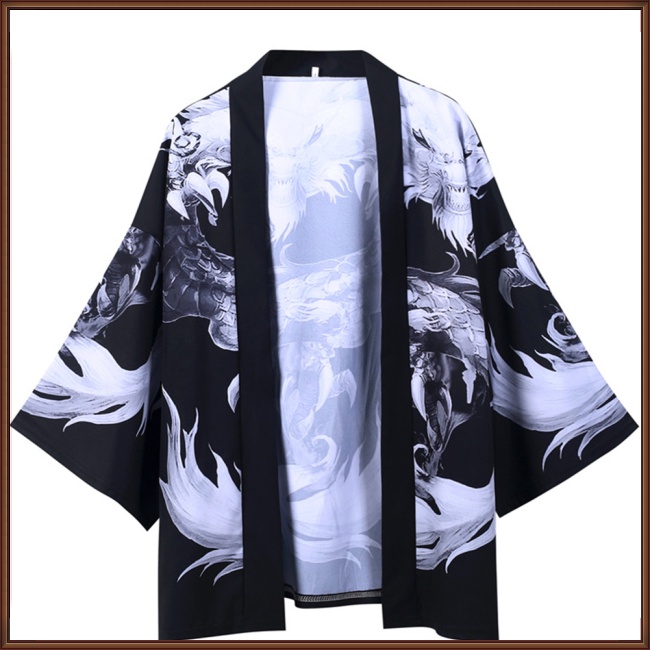 Áo Khoác kimono In Hình Rồng Phong Cách Nhật Bản Cho Nam Nữ