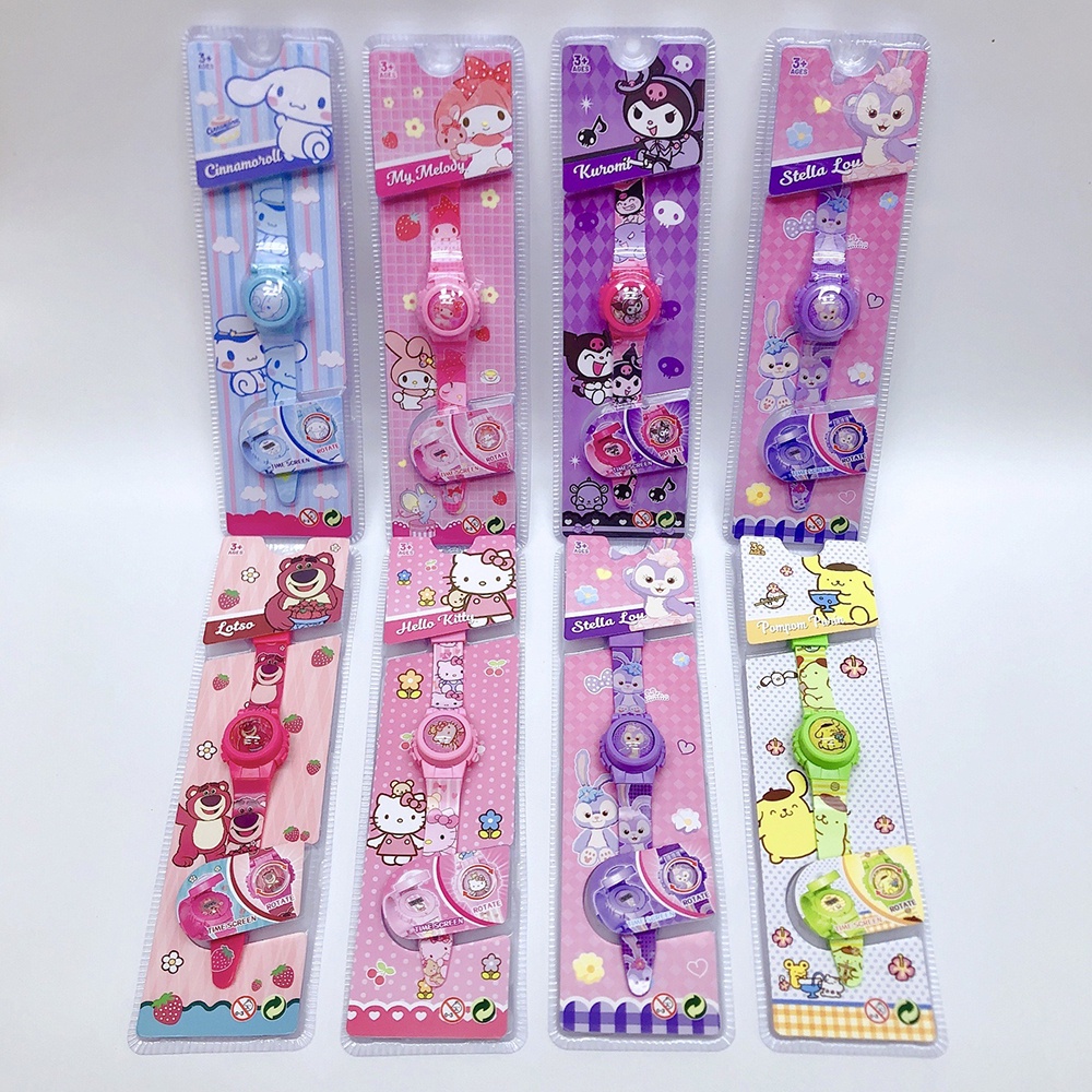Sanrio Đồng Hồ Điện Tử Hình Hoạt Hình Xinh Xắn Cho Bé