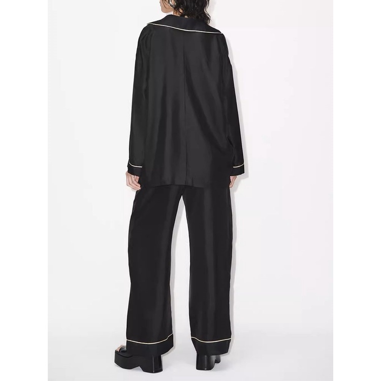 Zara Set Đồ Ngủ Gồm Áo Sơ Mi Và Quần Dài Lưng Thun Thời Trang Thu Đông8310794 8310794