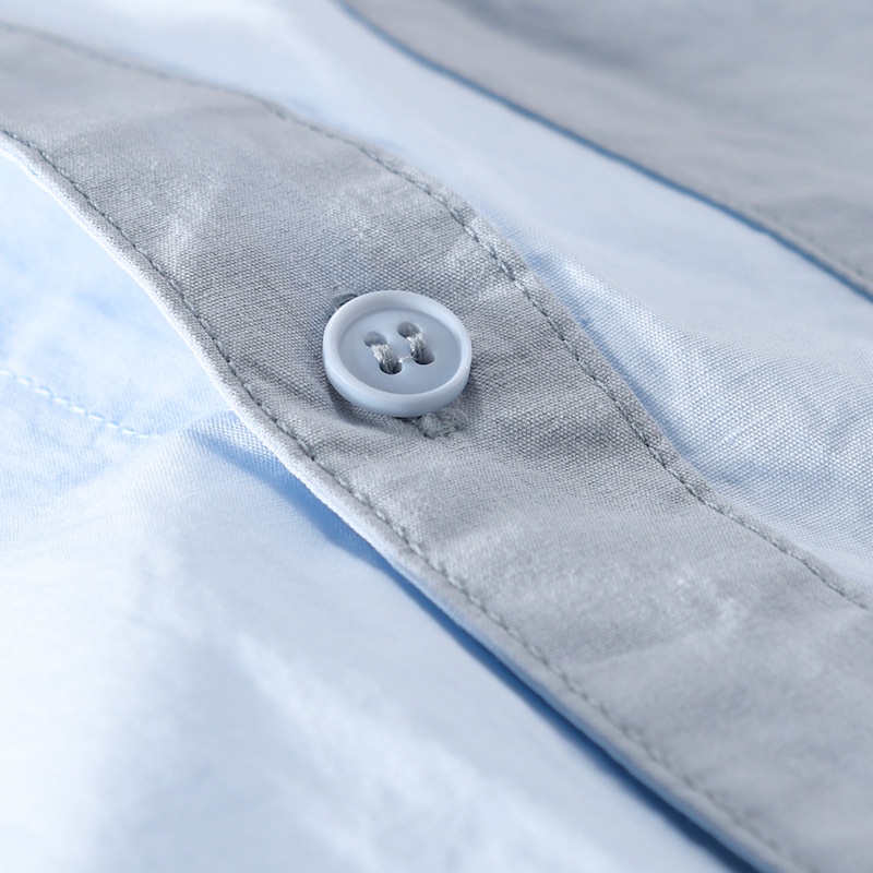 Áo Sơ Mi cotton Ngắn Tay Màu Trơn Thời Trang Mới Cho Nam