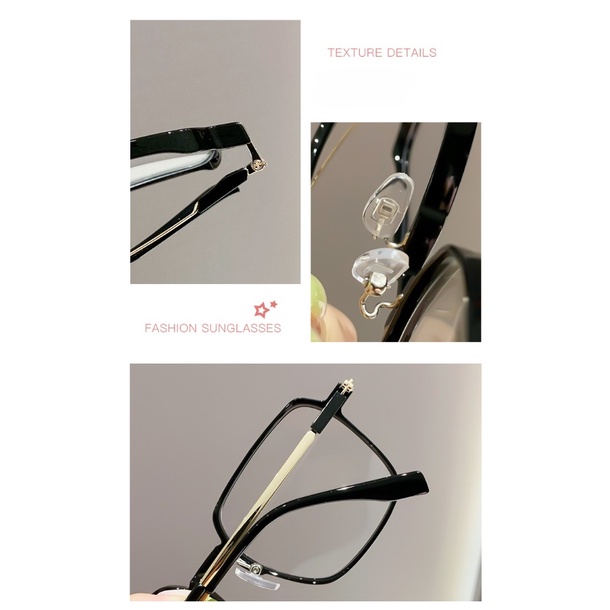 【-0°~-600°Kính Mát Gọng Lớn Chống Ánh Sáng Xanh Thời Trang Cho Nam Nữ