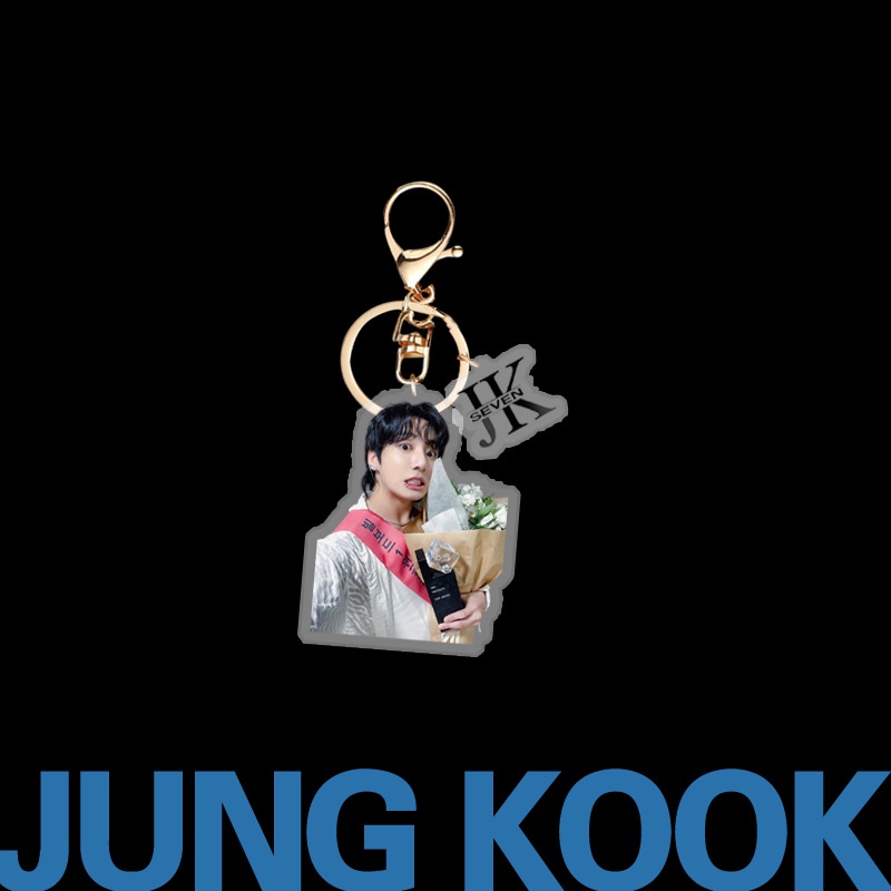 Móc Chìa Khóa acrylic Hình jungkook Nhóm Nhạc kpop Mới