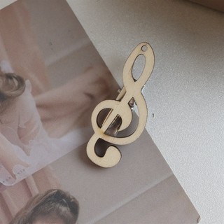 Guitar Kẹp Tóc Hàn Quốc Dễ Thương Ngộ nghĩnh Gỗ Bông Tai Kẹp Gió Ghi Chú Pipa Kẹp Tóc