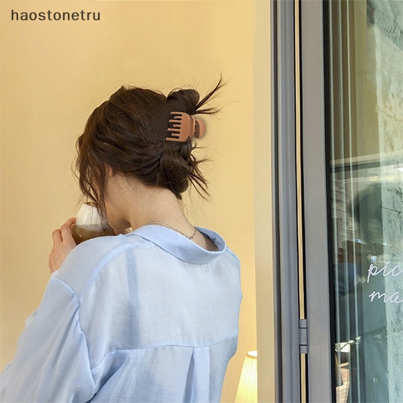 Ru Kẹp Tóc Nhỏ Màu Trơn Nhám Thời Trang Cho Nữ