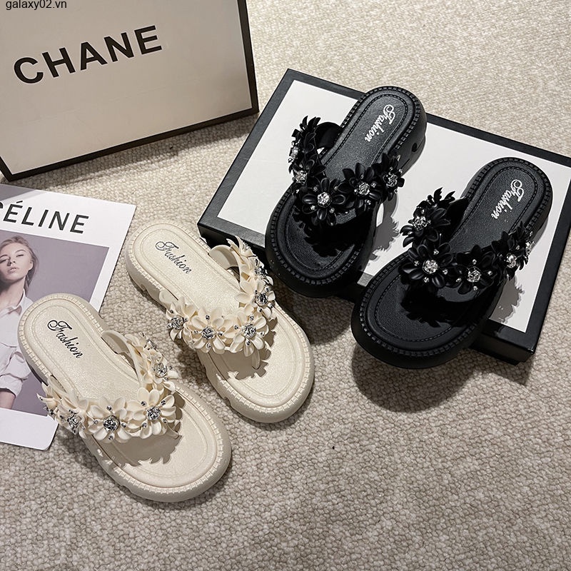 MY  dép sandal nữ dép đi biển dép đế cao Thoải Mái Xinh Xắn   Phong cách Stylish Beautiful Phong cách FDL08 37Z230910
