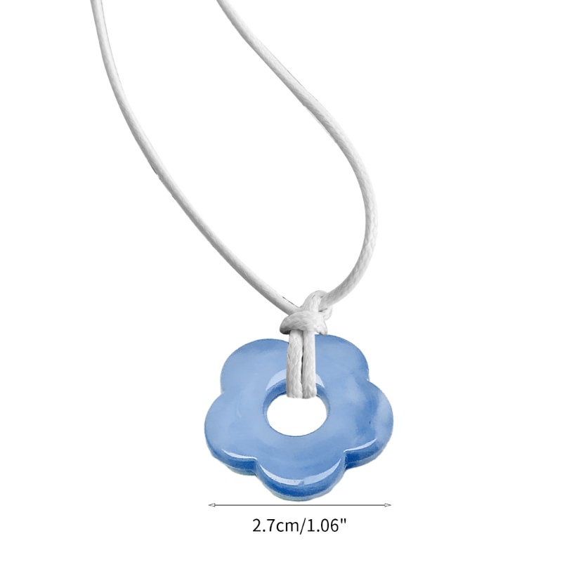 Vòng cổ Mặt Hoa acrylic Đơn Giản Thời Trang y2k nec