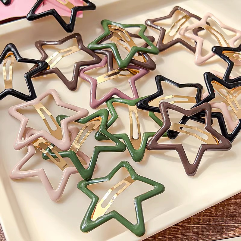 Kẹp Tóc Ngôi Sao Năm Cánh Cỡ Lớn Phong Cách Hàn Quốc Dễ Thương Cho Bé Gái