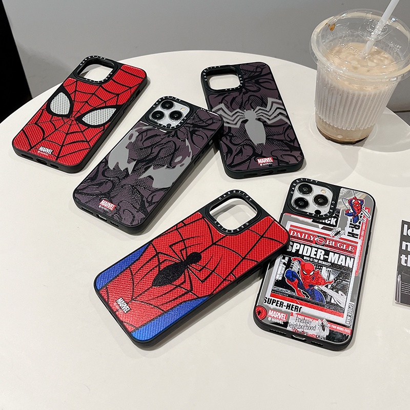 Ốp Điện Thoại Cứng Tráng Gương Hình Người Nhện Cho iphone 15promax 15pro 15 ix xr 11pro 12 13 mini 7 8plus 14 13 11 12 pro max