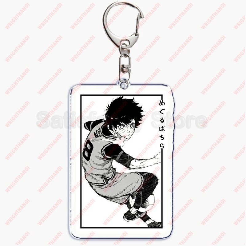 Móc Khóa Blue Lock Anime Bóng Đá Meguru Yoichi Acrylic Dễ thương phụ kiện trang trí balo túi xách