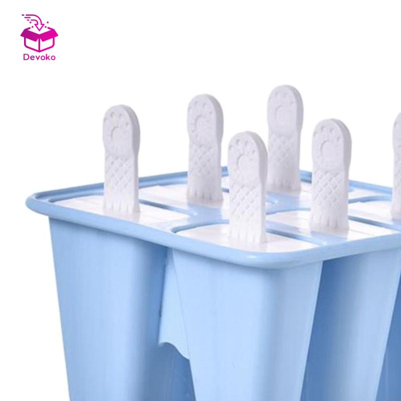 Khuôn Làm Kem Que Bằng silicone diy Có Thể Tái Sử Dụng Cho Trẻ Em