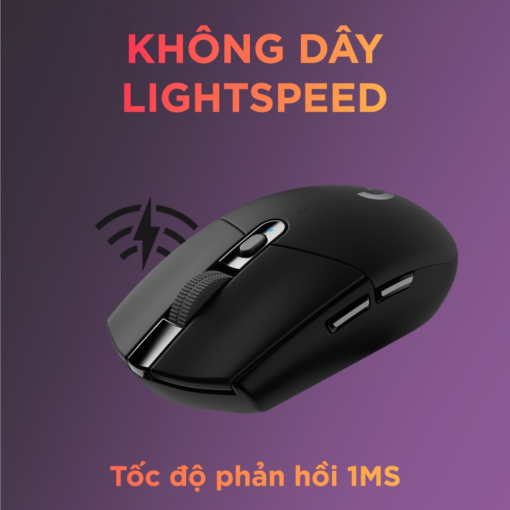 Chuột không dây Logitech G304 Lightspeed - Cảm biến hero chuyên dùng cho người chơi game