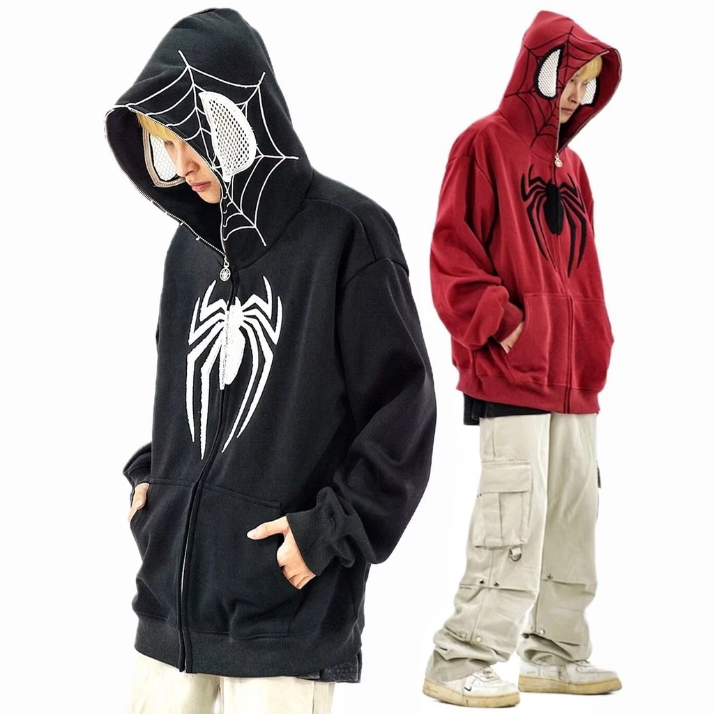 Áo Hoodie Người Nhện Nam Nữ Thêu Hình Người Nhện big size Chất Lượng Cao Cho Nam Nữ hoodie zip áo hoodie nam nữ form rộng
