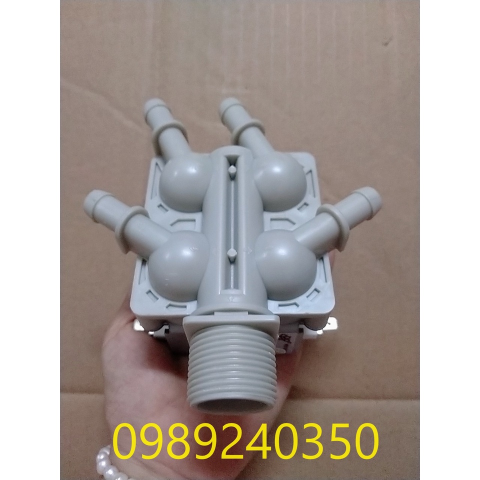 Van cấp nước 4 ngả máy giặt LG cửa ngang 12V mới chính hãng