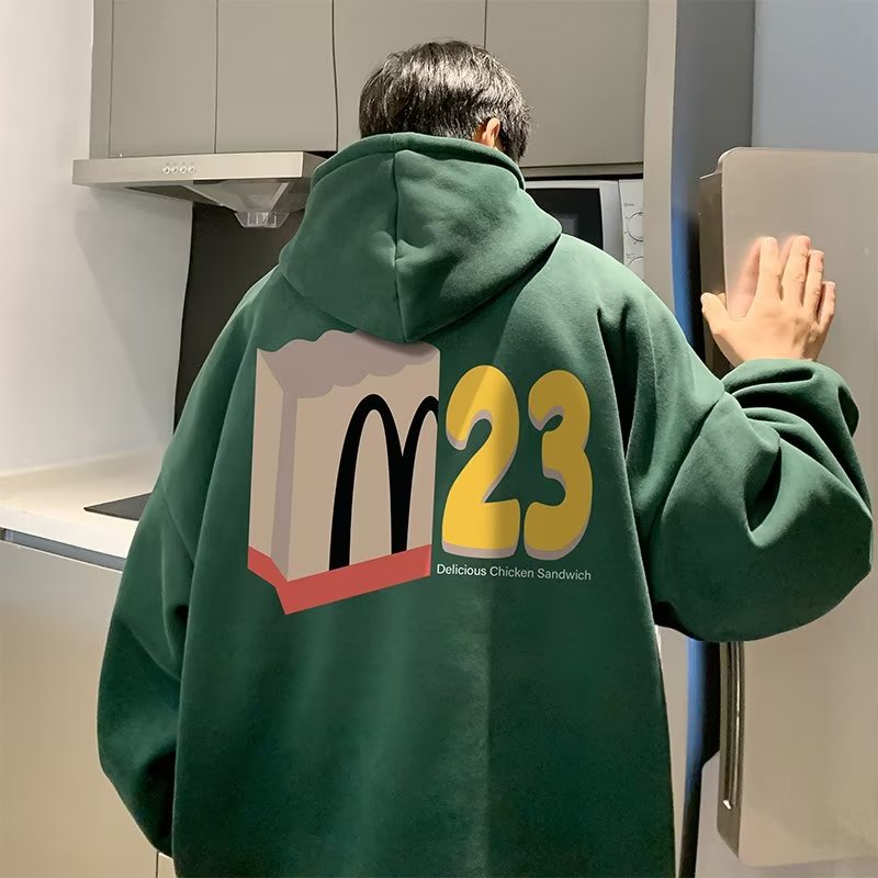 Áo hoodie nam big size M-8XLÁo Khoác hoodie Nhung Dày Tay Dài Dáng Rộng In Chữ Kiểu vintage Mỹ Thời Trang Mùa Thu Cho Nam