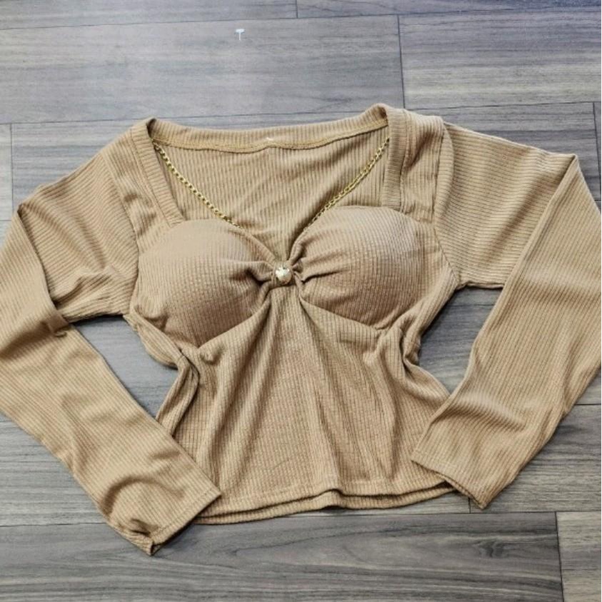 Áo tay dài xích  có mút vải tăm gân