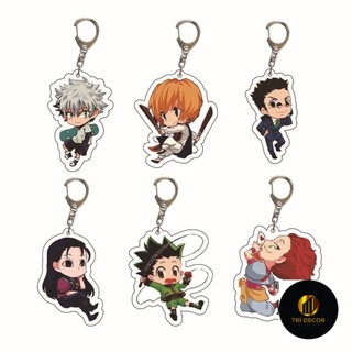 Móc Khóa Anime Hunter x Hunter Hisoka Kurapika Killua Zoldyck Hai Mặt Bằng Acrylic