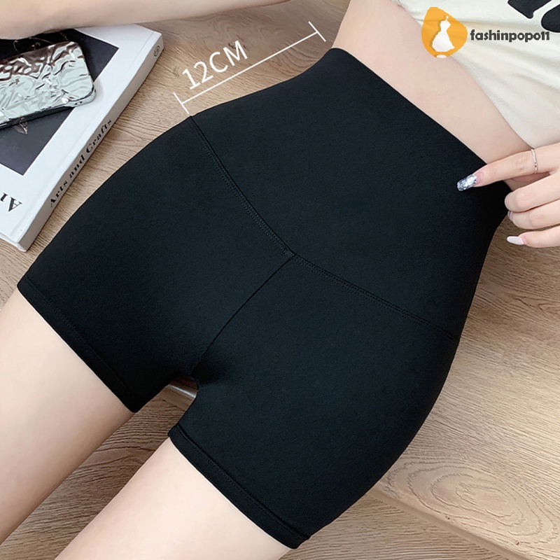 Quần Short Tập yoga Lưng Cao Eo Nâng Mông Màu Trơn Cho Nữ