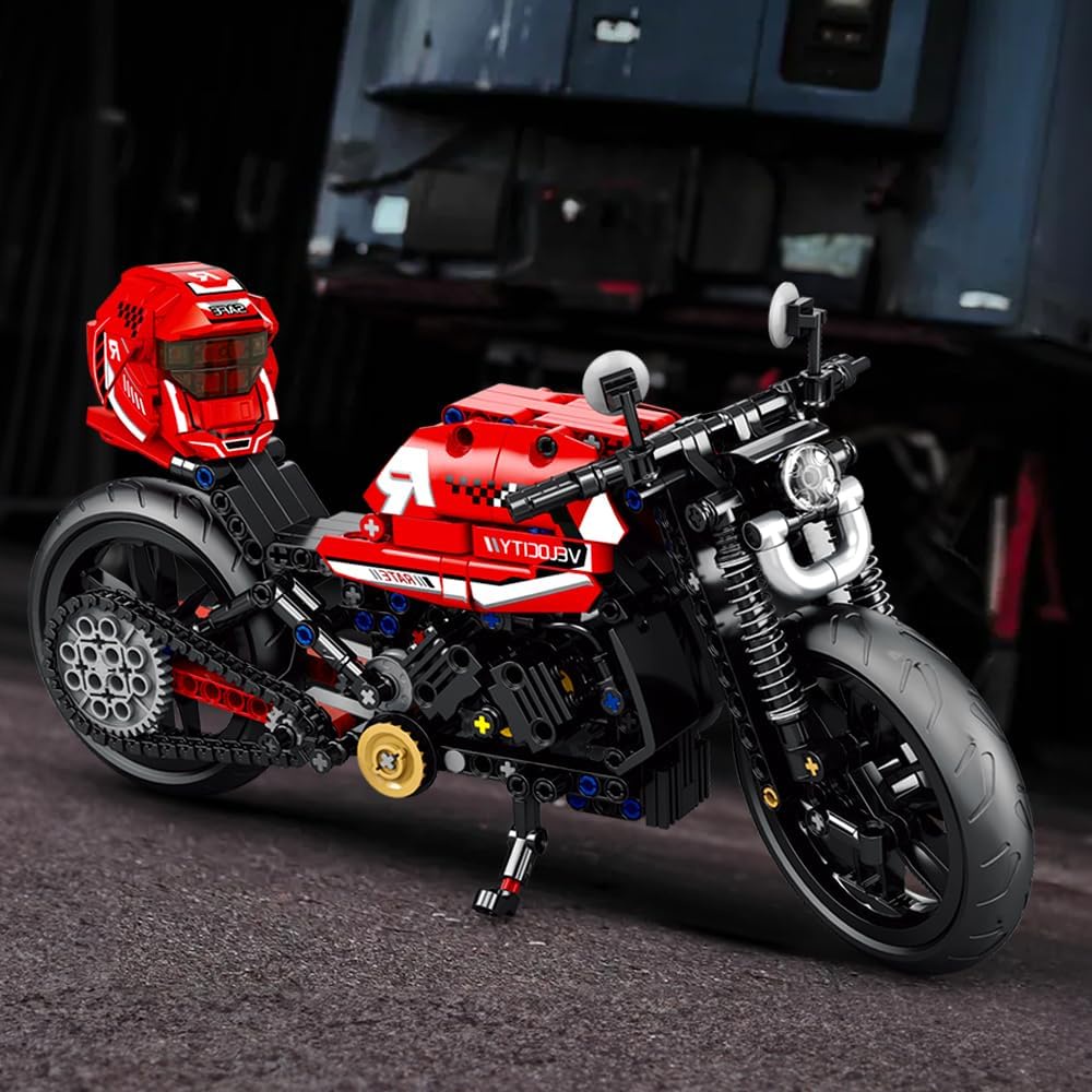 Bộ Đồ Chơi Lắp Ráp Mô Hình Xe Mô Tô Cho Bé Trai Và Bé Gái