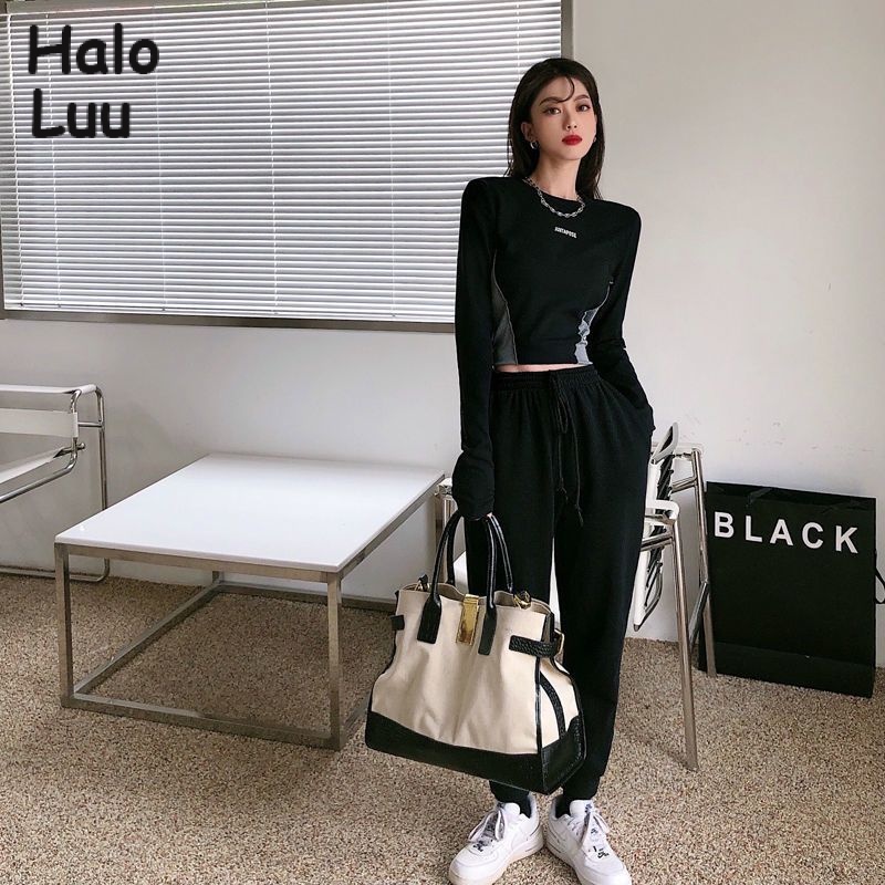 Halo  Luu áo phông áo thun nữ croptop baby tee Thời trang hàn quốc A99JA7Q 37Z230912