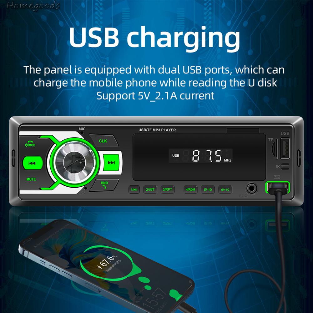 Máy Nghe Nhạc mp3 12v Kết Nối bluetooth Cổng usb / sd Cho Xe Hơi