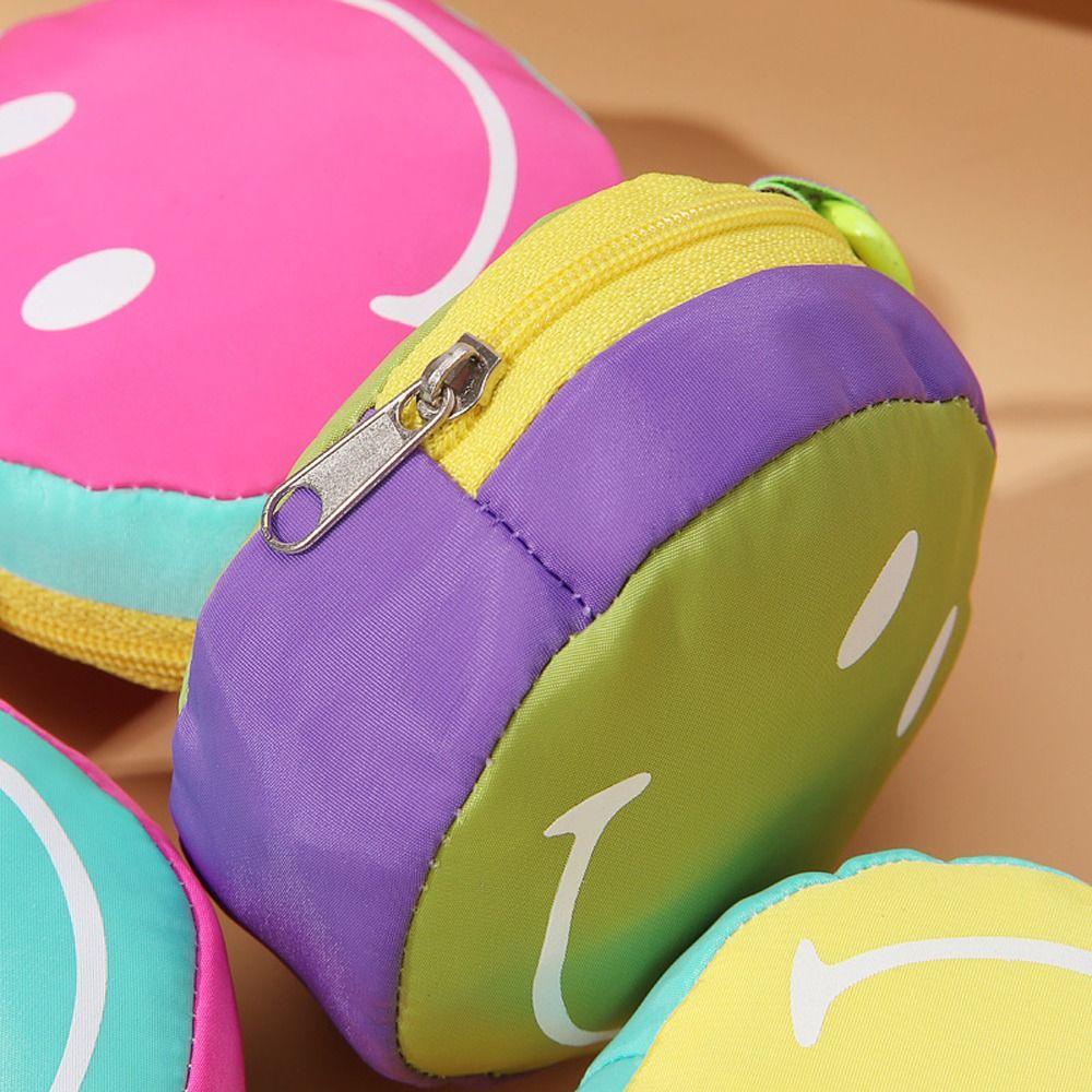 Daron1 Ví Đựng Tiền Xu / Tai Nghe mini Hình Mặt Cười Phong Cách Hàn Quốc