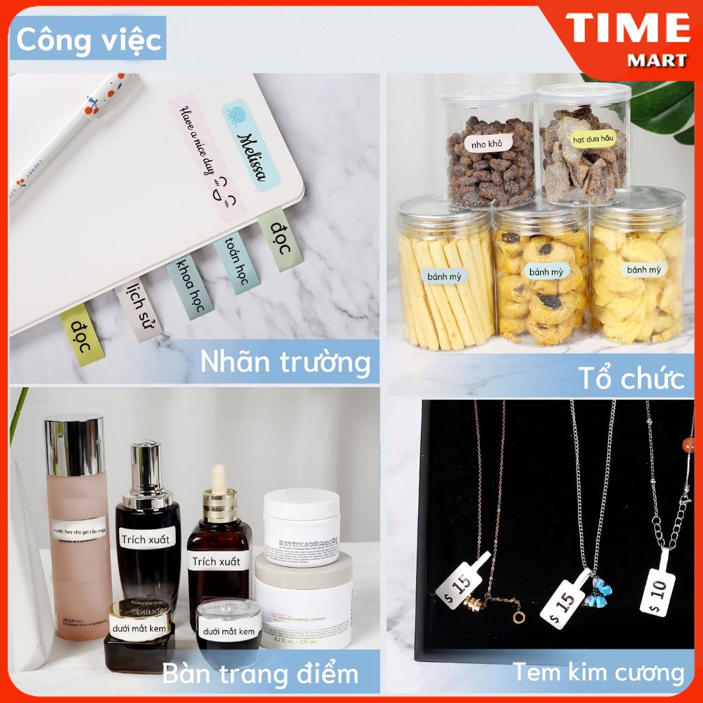 NIIMBOT D11/D110 Máy in nhãn nhiệt di động với băng, không cần mực, phù hợp cho văn phòng và gia đình