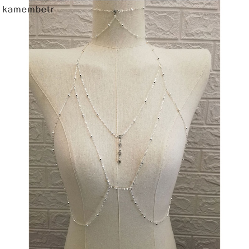 Kam Dây Xích Đeo Cơ Thể Bằng Kim Loại Đính Pha Lê Quyến Rũ Thời Trang Cho Nữ