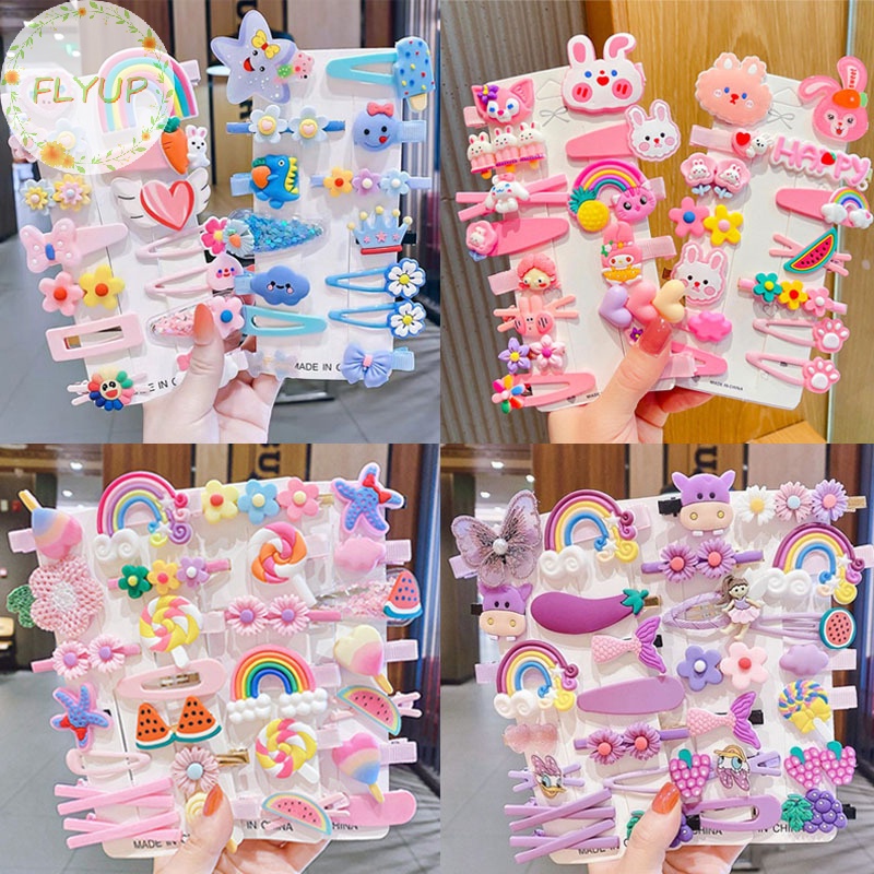 Set 14 Kẹp Tóc Hình Thỏ Dễ Thương Cho Bé Gái vn