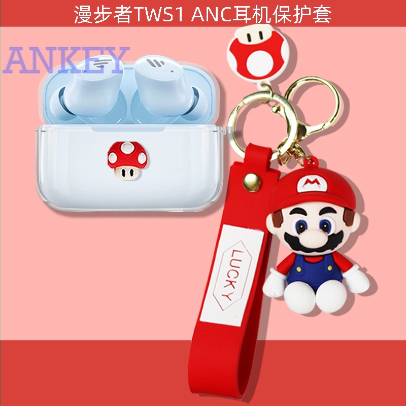 For Edifier TWS1 Pro 2 Transparent Case Protective silicone Cute Cartoon Covers Bluetooth Earphone Shell Headphone Portable
