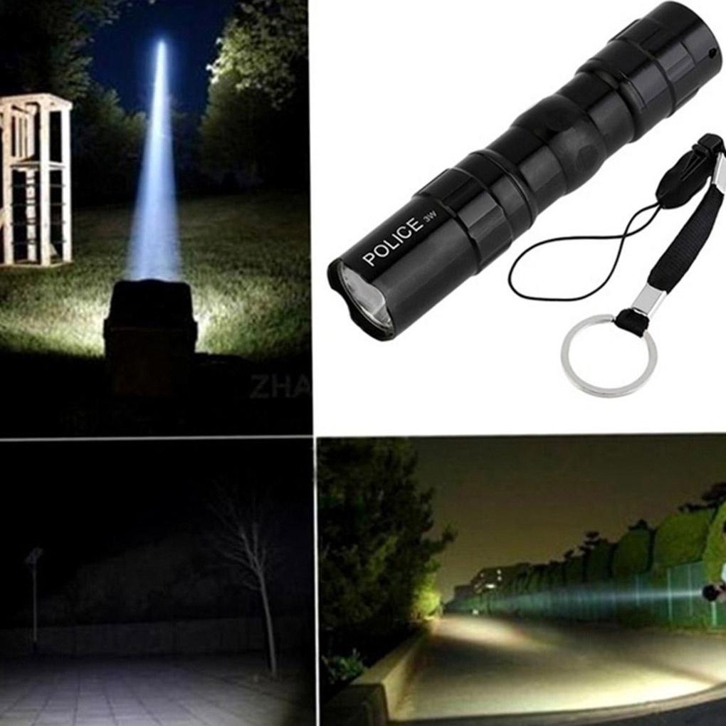 Đèn pin cầm tay bằng hợp kim nhôm 3W cỡ nhỏ siêu sáng