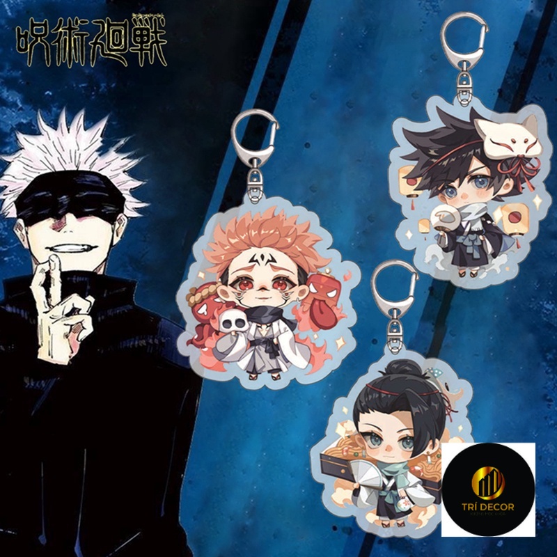Tmdbyx Móc khóa acrylic in hình nhân vật trong phim anime Jujutsu Kaisen hai mặt nhiều kiểu dáng tùy chọn