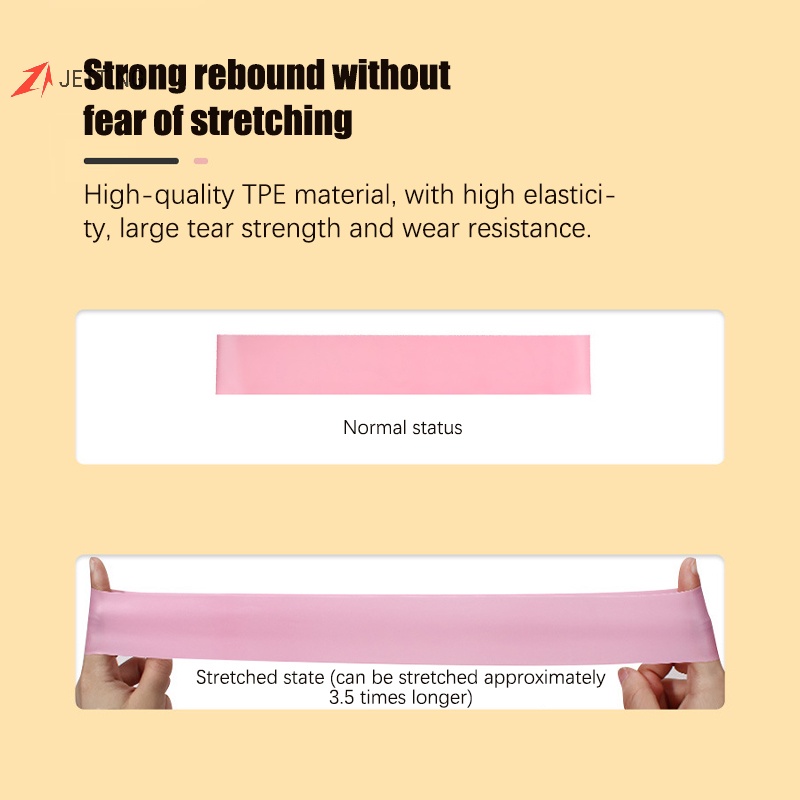 Jetting Dây Đai Kháng Lực mini Co Giãn Hình Chữ j Hỗ Trợ Luyện Tập yoga / Thể Hình Cho Nam Và Nữ