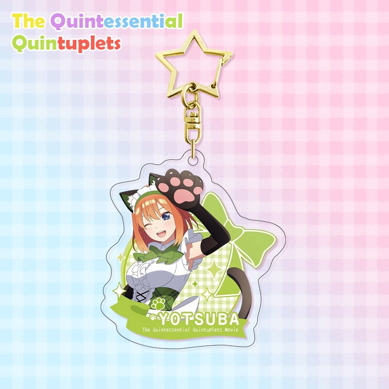 Móc khoá The Quintessential Quintuplets Keychain Nakano Ichika Nino Miku Yotsuba Itsuki Phụ Kiện Trang Trí Balo Túi xách