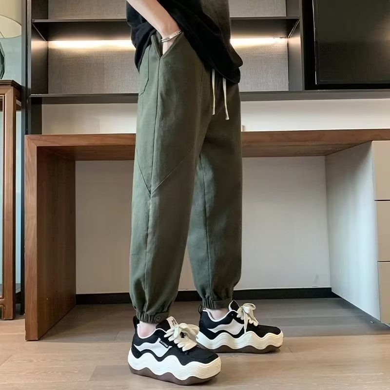 Quần Kaki Dài Ống Rộng Thời Trang Dành Cho Nam