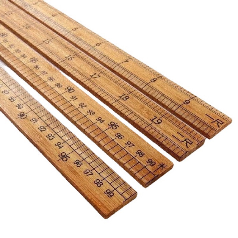 Thước GỖ LOẠI TỐT may đo ngành may size 30cm, 60cm, 100cm