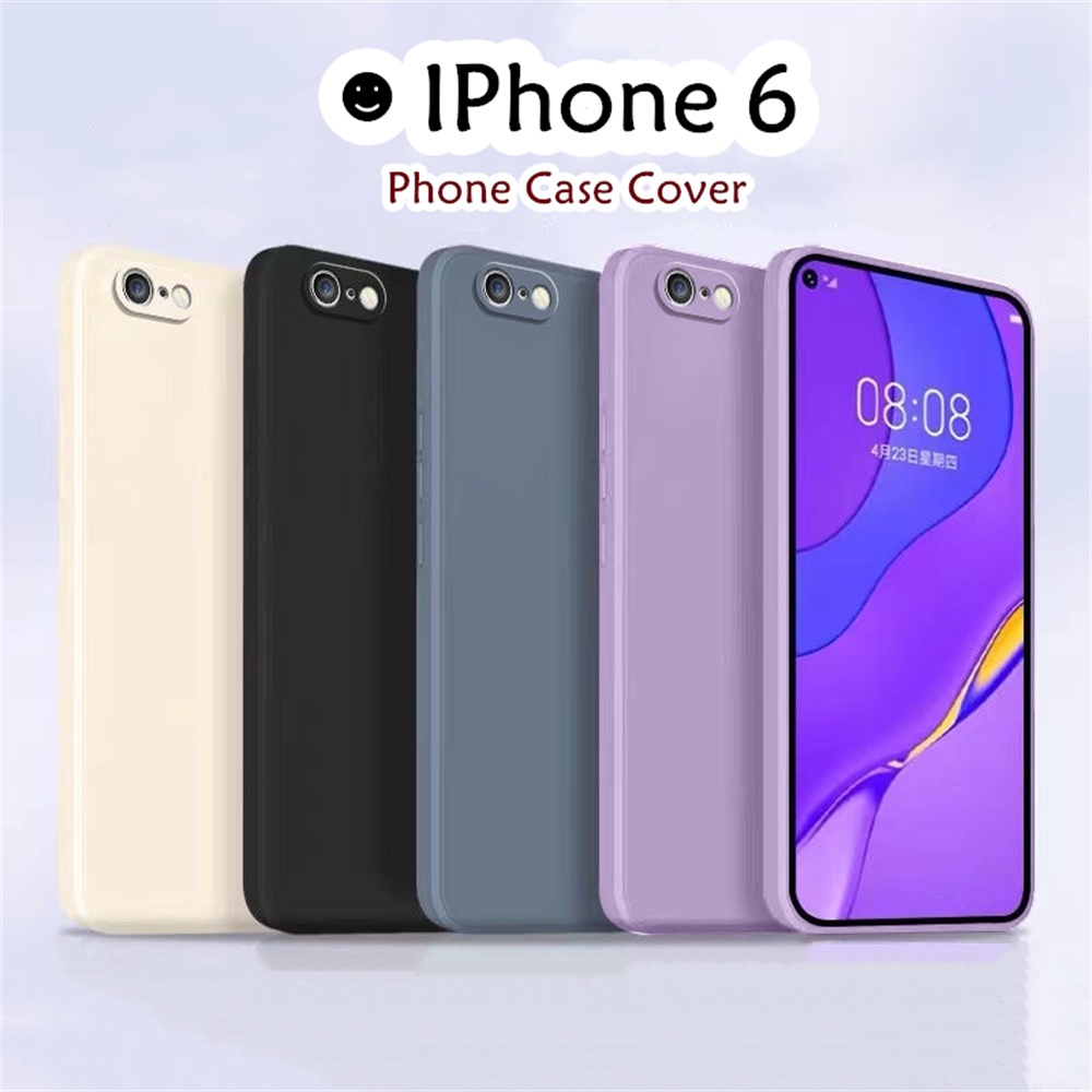 Ốp Điện Thoại Silicon Màu Trơn Đơn Giản Cho iphone 6