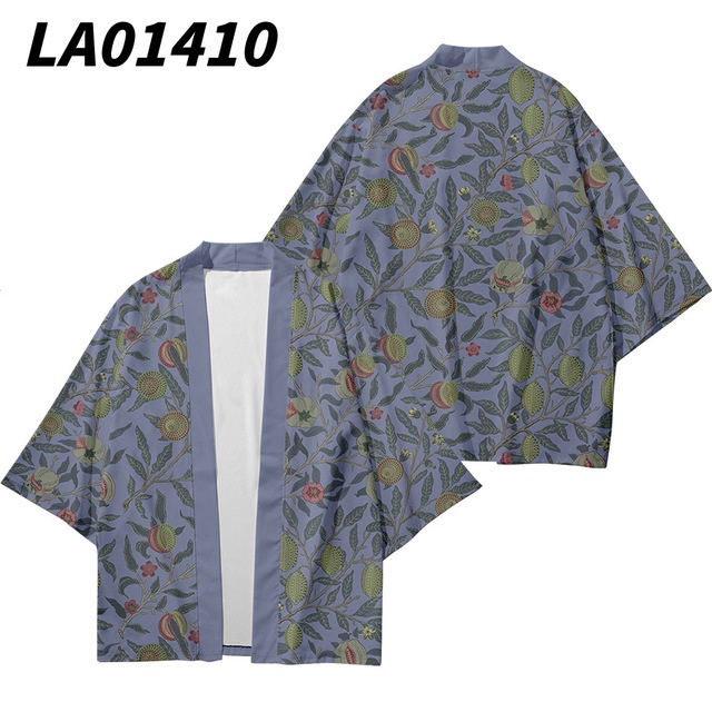 Áo kimono Truyền Thống Nhật Bản Họa Tiết Trái Cây Cho Nam Nữ