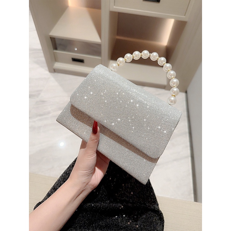 Túi Xách Dự Tiệc Đính Kim Cương Giả Hình Vuông Mẫu Mới 2023 Thời Trang Cho Nữ