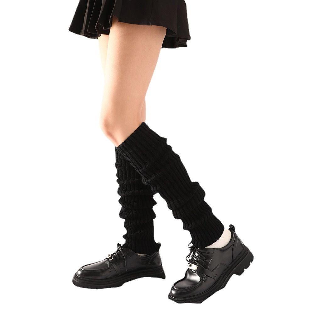 Vớ Dài Dệt Kim 50cm Giữ Ấm Chân Mùa Thu Đông y2k punk gothic Cho Nữ