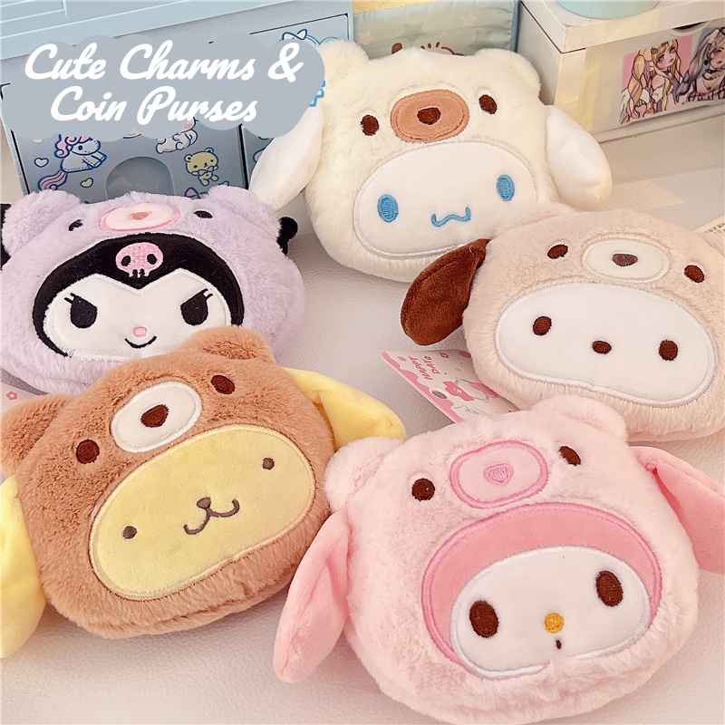 Dễ Thương Móc Khóa Hình Búp Bê Nhồi Bông sanrio melody Đáng Yêu