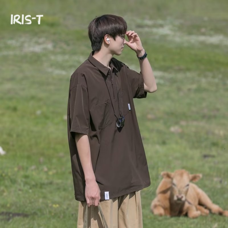 Iris-T áo phông nam Áo Thun phông áo nam thun Áo Thun Form Rộng Ngắn Tay Unisex MTX23936Y5 39Z230925