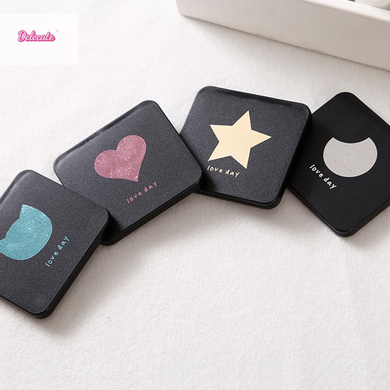 Gương Trang Điểm mini Hai Mặt Hình Vuông Dạng Gập Cầm Tay Mới