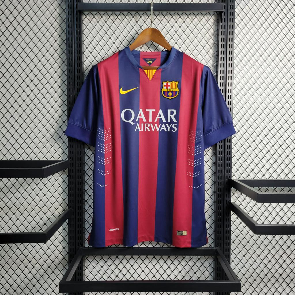 Áo Thun Họa Tiết Đội Bóng barcelona Phong Cách retro Cho Nam Size 05-06 08-09