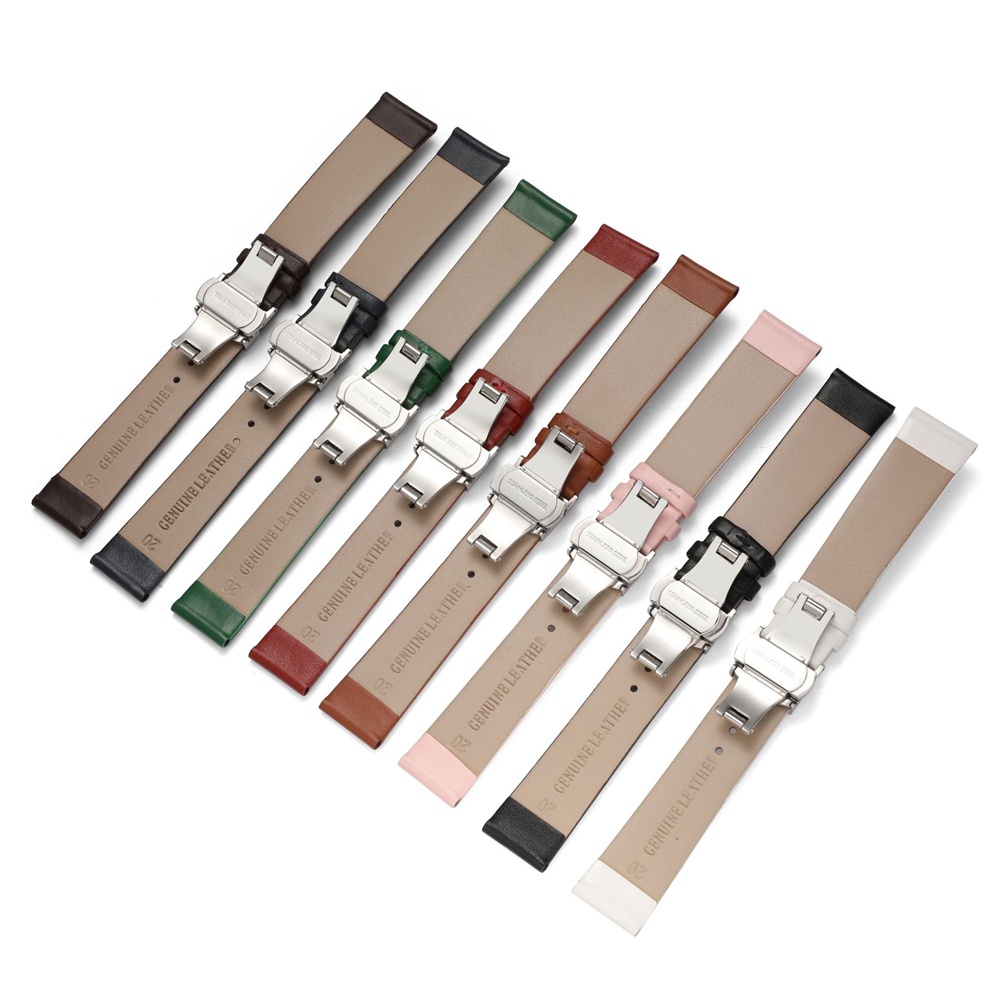 Dây Đeo Bằng Da Bò Thật Mềm Cho Đồng Hồ 10mm 12mm 13mm 14mm 15mm 16mm 17mm 18mm 19mm 20mm 21mm 22mm