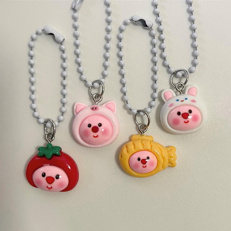 Móc Chìa Khóa mini Họa Tiết Hoạt Hình Màu Sắc Ngọt Ngào Xinh Xắn
