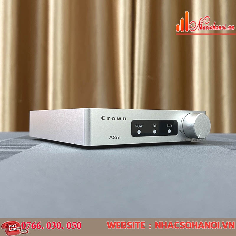 Amply Crown A8M - Amply Mini 80W/1 Kênh Hàng Chính Hãng