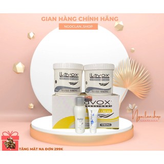 Cặp Duỗi Tóc Lavox 500mlx2 và Chổi vào thuốc Uốn Ép Nhuộm - Chính hãng