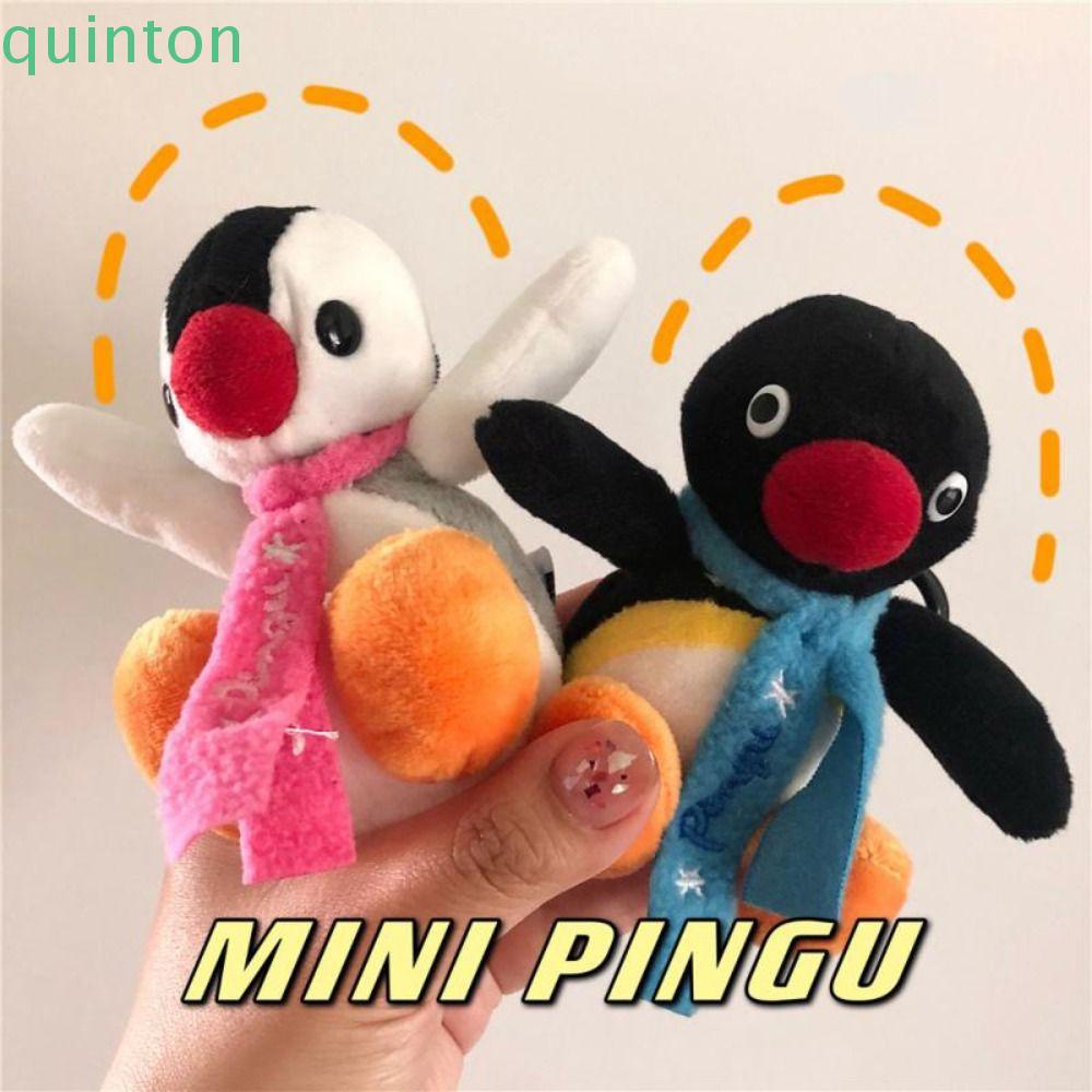 Shanhai pingu Móc Khóa Hình Chim Cánh Cụt Nhồi Bông Mềm Mại Hóa Trang anime Cho Gia Đình
