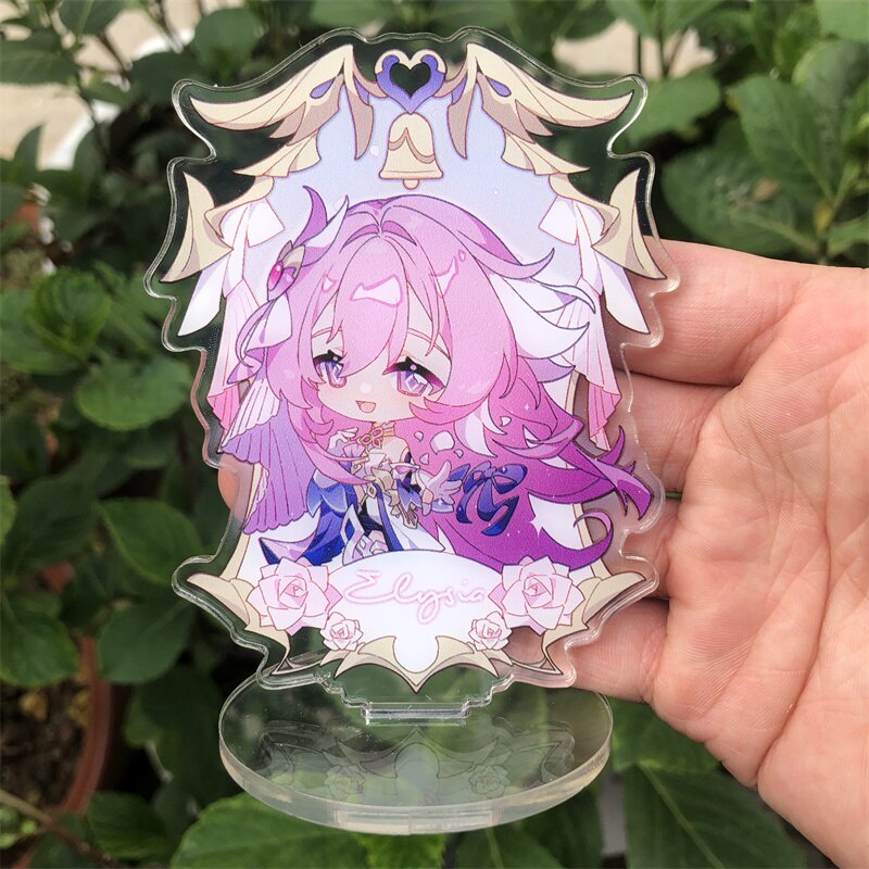 Mô hình Standee Honkai Impact 3 Elysia tượng acrylic anime chibi mô hình trưng bày Anime Manga Nhật Bản