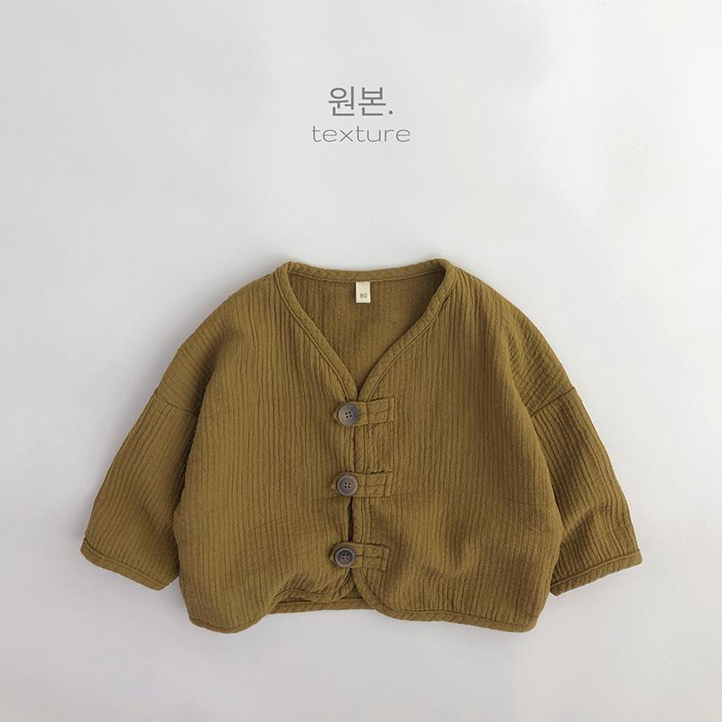 Áo Khoác cardigan cotton Phong Cách retro Hàn Quốc Cho Nam Nữ